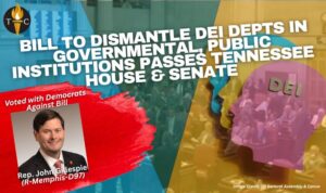 Legislation To Dismantle DEI Departments In Tennessee Governmental, Public Institutions Passes On Senate Floor, Followed By Passage In House