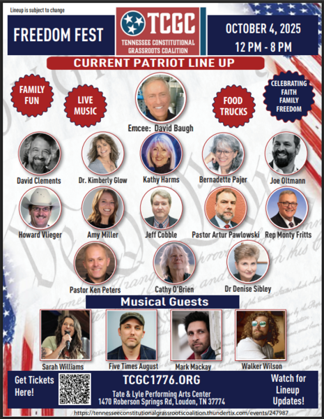 FREEDOM FEST Event - October 4, 2025 in Loudon, Tennessee