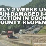 Likely 2 Weeks Until Rain-Damaged I-40 Section In Cocke County Reopens
