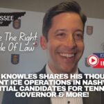 “We Have The Right To The Rule Of Law” - Michael Knowles Shares His Thoughts On Recent ICE Operations In Nashville, Potential Candidates For Tennessee Governor & More! *A Tennessee Conservative News interview conducted by our reporter, Olivia Lupia.