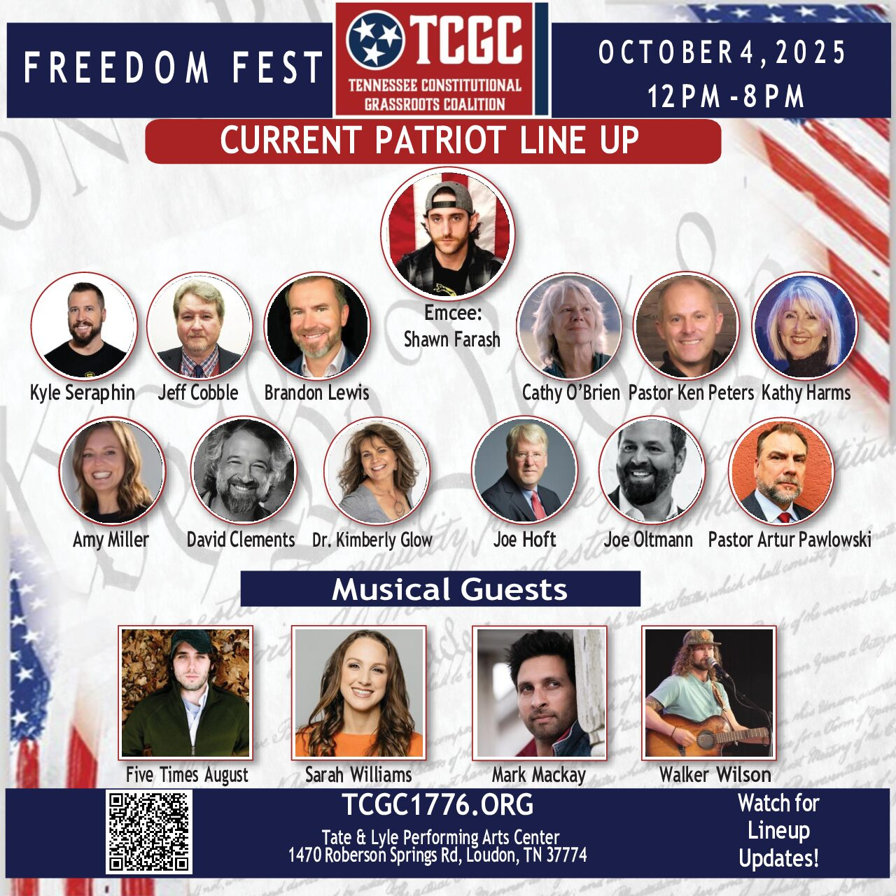 FREEDOM FEST Event - October 4, 2025 in Loudon, Tennessee