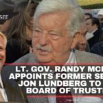 Lt. Gov. Randy McNally Appoints Former Senator Jon Lundberg To ETSU Board Of Trustees