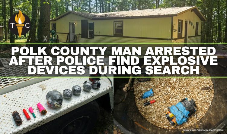 Polk County Man Arrested After Police Find Explosive Devices During Search