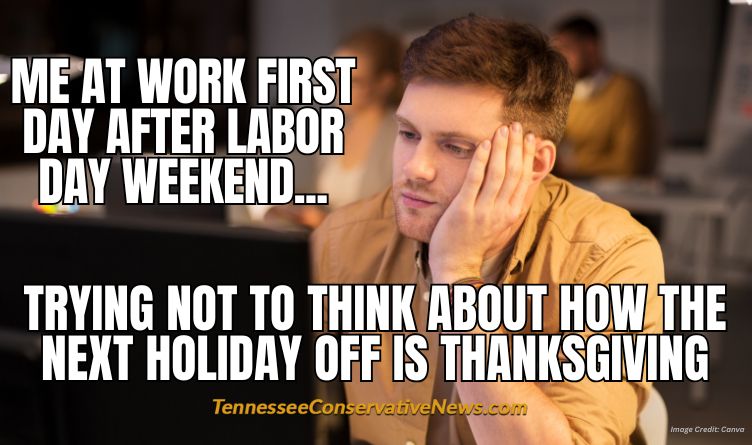 Me At Work First Day After Labor Day Weekend... Trying Not To Think About How The Next Holiday Off Is Thanksgiving - Meme