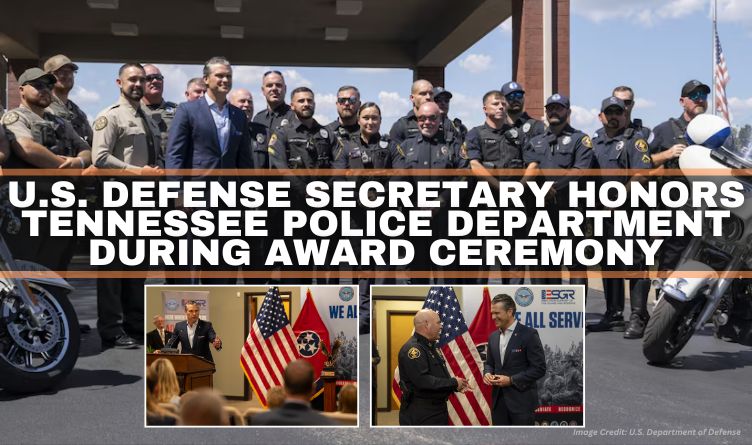 U.S. Defense Secretary Honors Tennessee Police Department During Award Ceremony