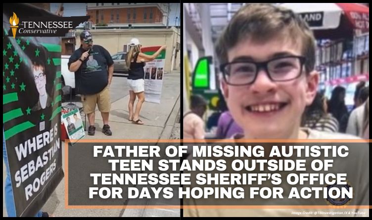 Father Of Missing Autistic Teen Stands Outside Of Tennessee Sheriff’s Office For Days Hoping For Action