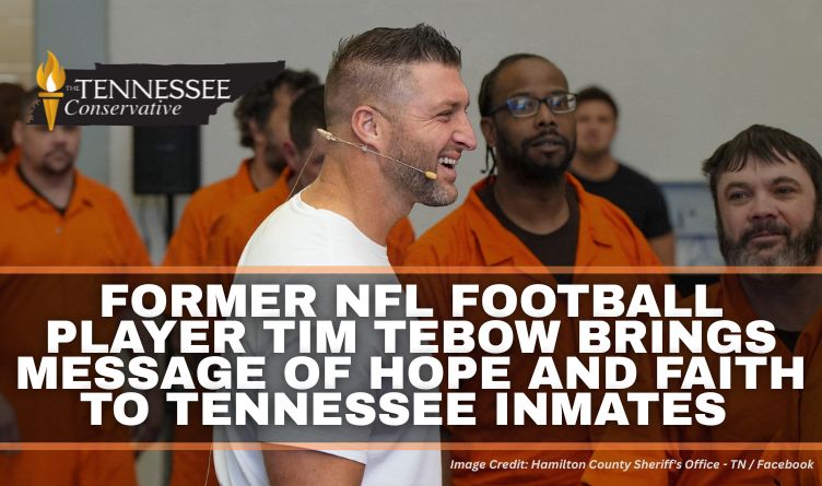 Former NFL Football Player Tim Tebow Brings Message Of Hope And Faith To Tennessee Inmates