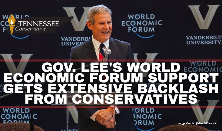 Gov. Lee's World Economic Forum Support Gets Extensive Backlash from Conservatives