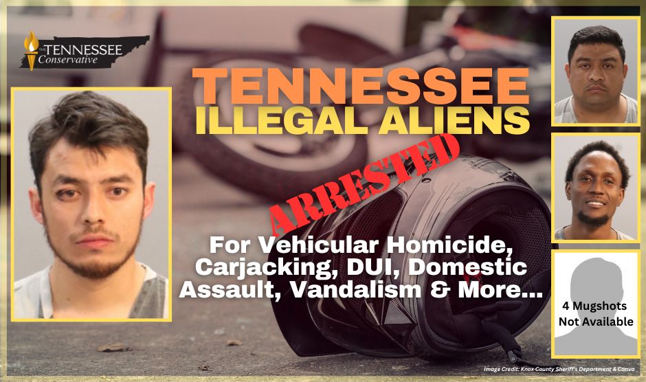 Tennessee Illegal Aliens Arrested For Vehicular Homicide, Carjacking, DUI, Domestic Assault, Vandalism & More...