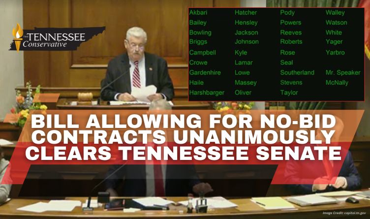 Bill Allowing For No-Bid Contracts Unanimously Clears Tennessee Senate