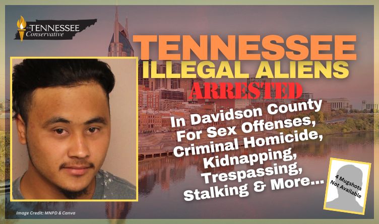 Tennessee Illegal Aliens Arrested In Davidson County For Sex Offenses, Criminal Homicide, Kidnapping, Trespassing, Stalking & More...