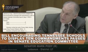 Bill Encouraging Tennessee Schools To Display Ten Commandments Passes In Senate Education Committee