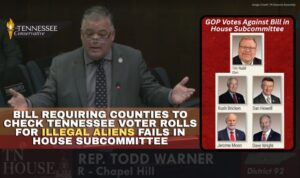 Bill Requiring Counties To Check Tennessee Voter Rolls For Illegal Aliens Fails in House Subcommittee