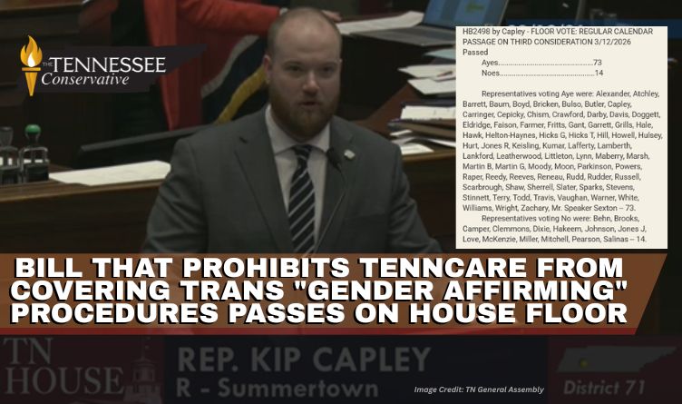 Bill That Prohibits TennCare From Covering Trans "Gender Affirming" Procedures Passes On House Floor