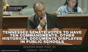 Tennessee Senate Votes To Have Ten Commandments, Other Historical Documents Displayed in Public Schools