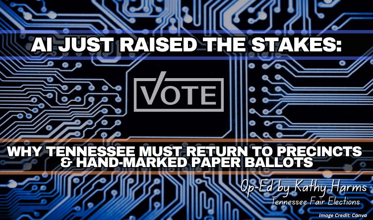 AI Just Raised The Stakes: Why Tennessee Must Return To Precincts & Hand-Marked Paper Ballots (Op-Ed By Kathy Harms)