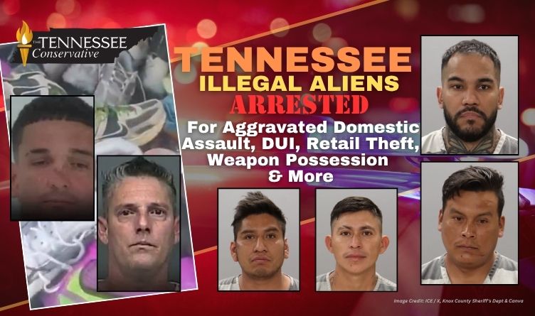 Tennessee Illegal Aliens Arrested For Aggravated Domestic Assault, DUI, Retail Theft, Weapon Possession & More