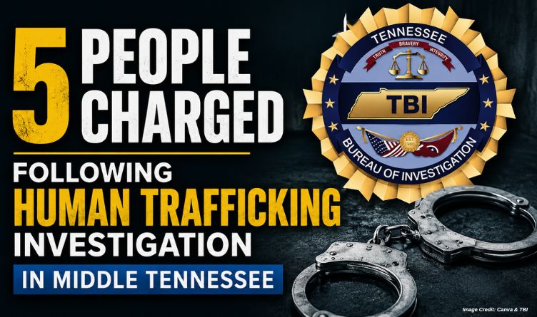 5 People Charged Following Human Trafficking Investigation In Middle Tennessee