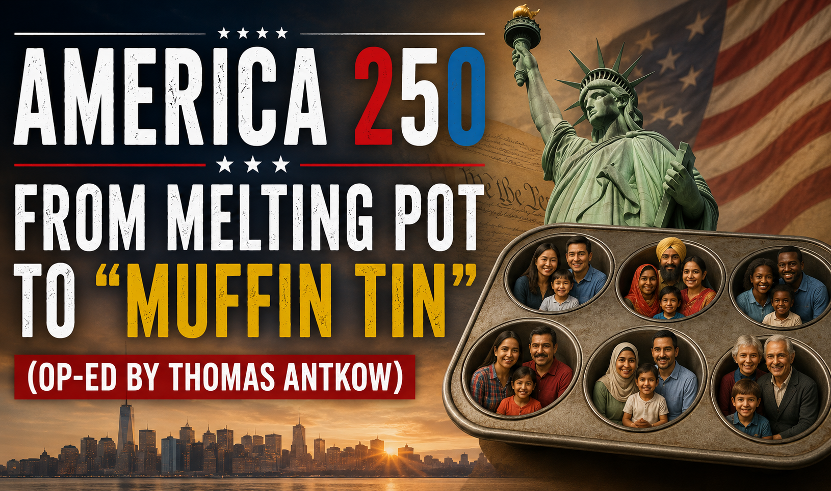 AMERICA 250 - From Melting Pot To "Muffin Tin" (Op-Ed By Thomas Antkow)