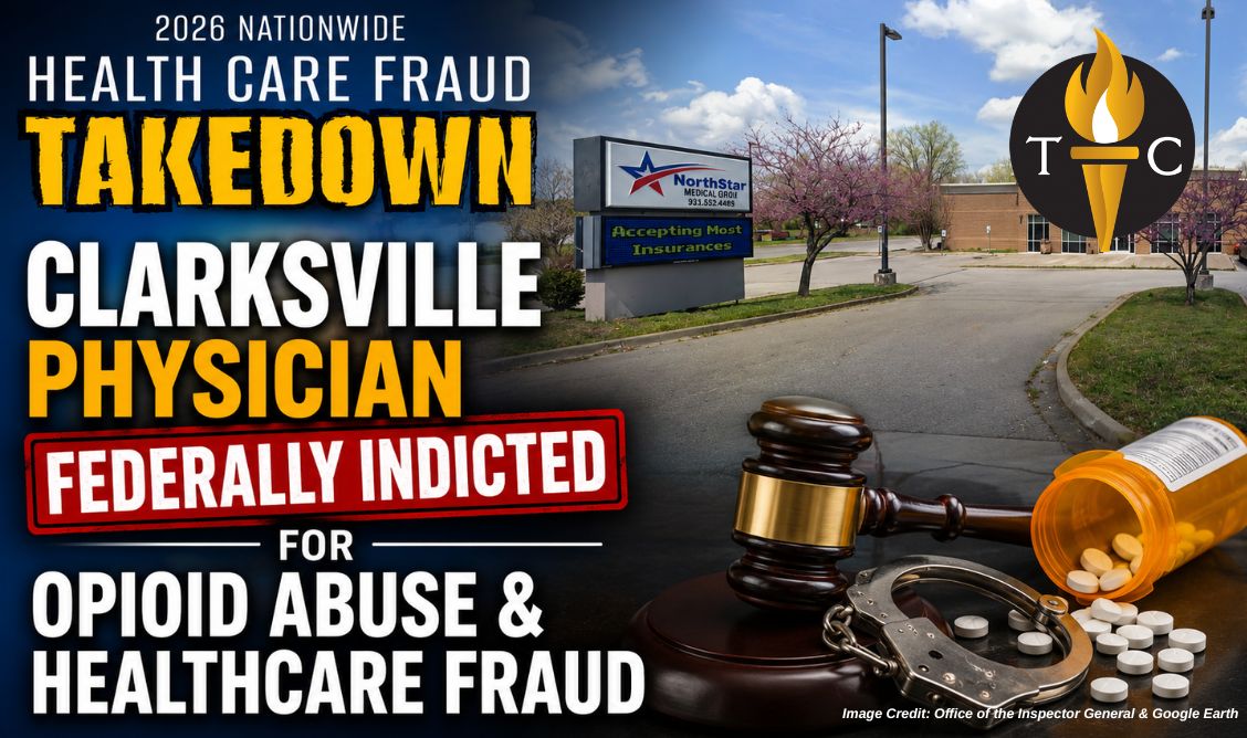 Clarksville Physician Federally Indicted For Opioid Abuse & Healthcare Fraud