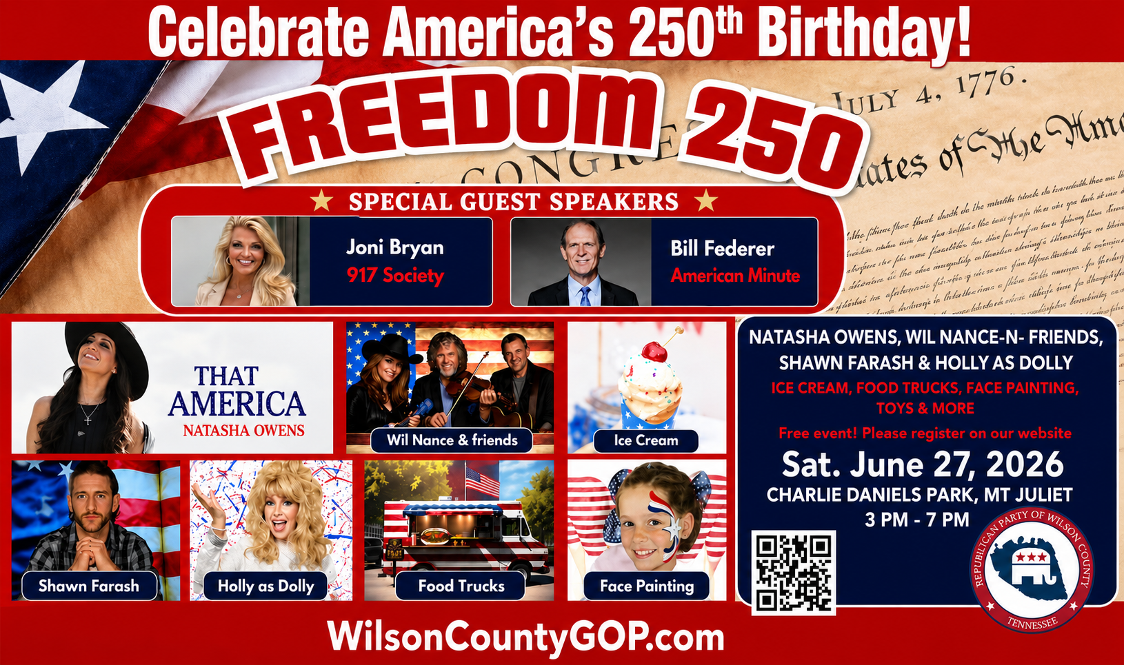 Freedom250 - Celebrate America In Mount Juliet, Tennessee