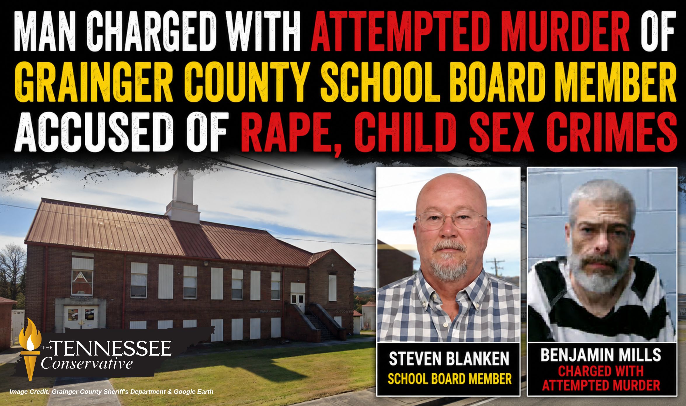 Man Charged With Attempted Murder Of Grainger County School Board Member Accused of Rape, Child Sex Crimes