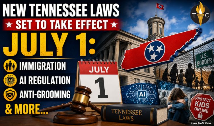 New Tennessee Laws Set To Take Effect July 1: Immigration, AI Regulation, Anti-Grooming & More