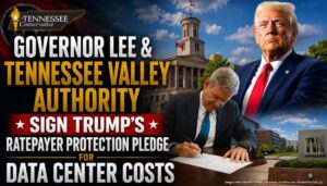Governor Lee & Tennessee Valley Authority Sign Trump’s Ratepayer Protection Pledge For Data Center Costs