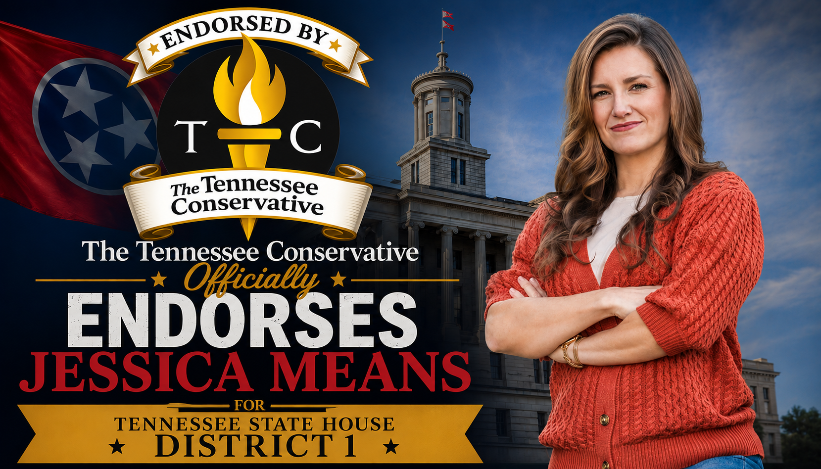 The Tennessee Conservative Officially Endorses Jessica Means For Tennessee State House District 1