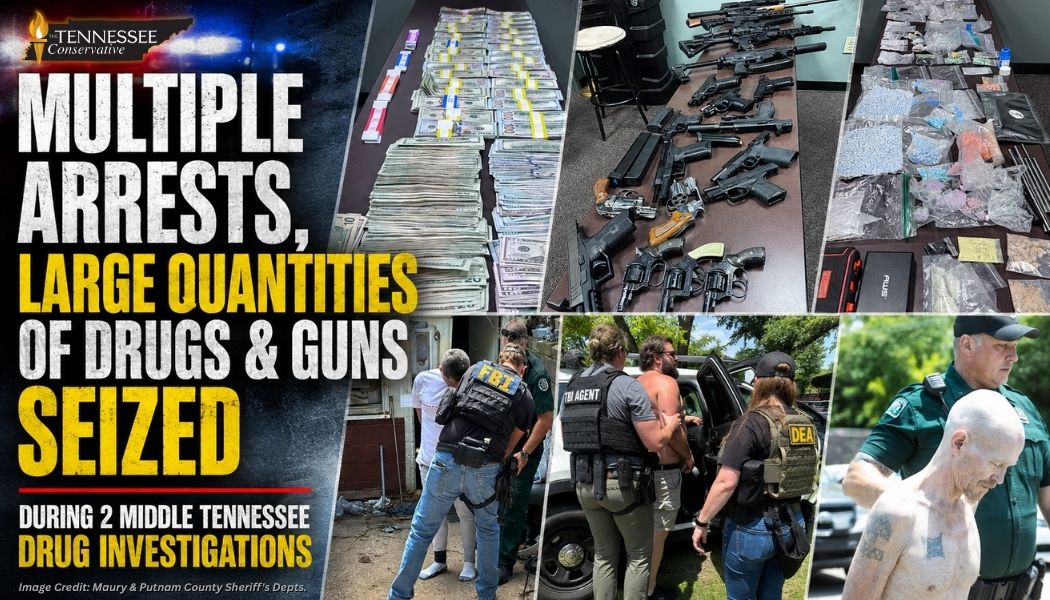 Multiple Arrests, Large Quantities Of Drugs & Guns Seized During 2 Middle Tennessee Drug Investigations