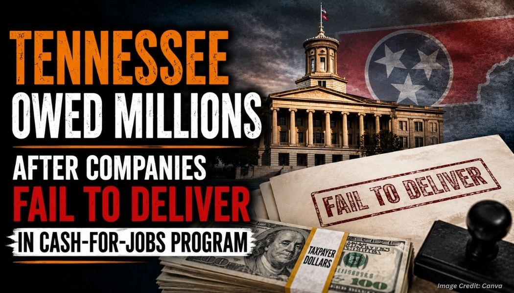 Tennessee Owed Millions After Companies Fail To Deliver In Cash-For-Jobs Program