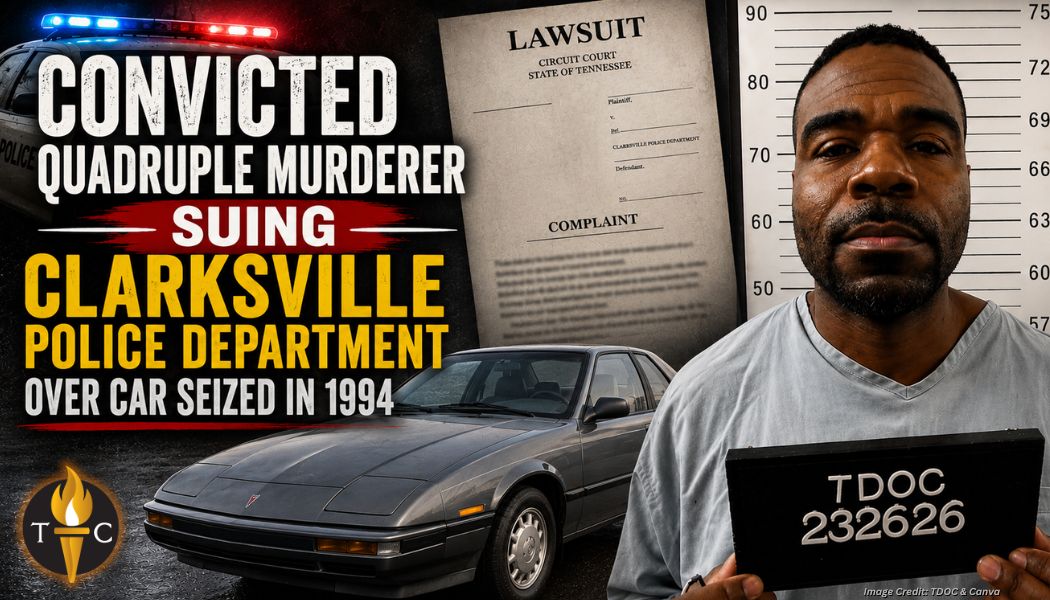 Convicted Quadruple Murderer Suing Clarksville Police Department Over Car Seized In 1994