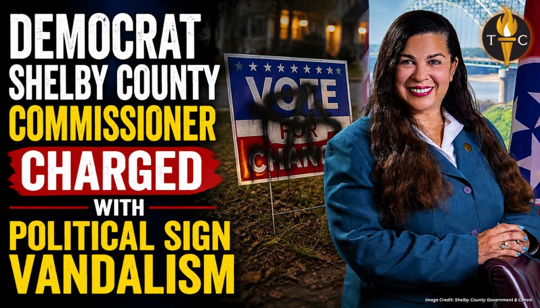 Democrat Shelby County Commissioner Charged With Political Sign Vandalism