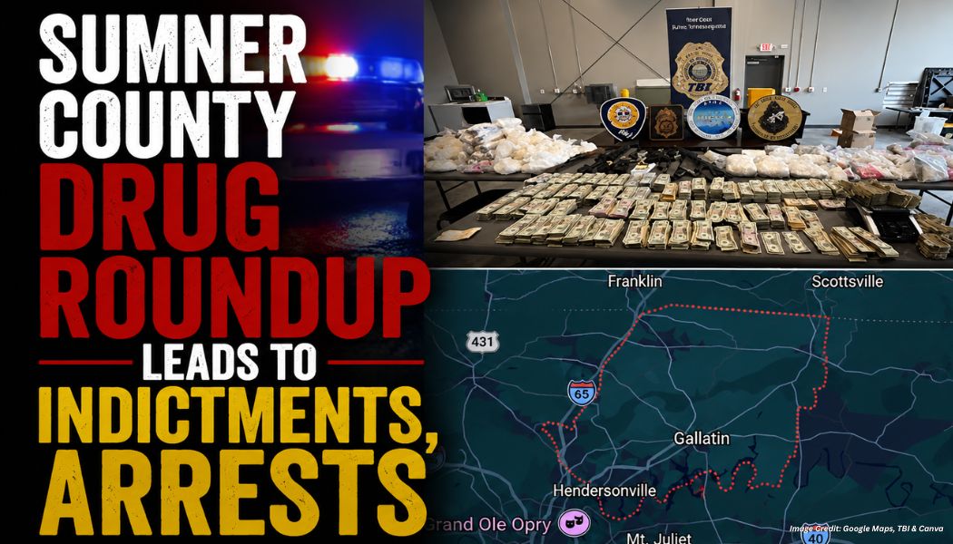Sumner County Drug Roundup Leads To Indictments, Arrests