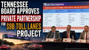 Tennessee Board Approves Private Partnership For $9B Toll Lanes Project