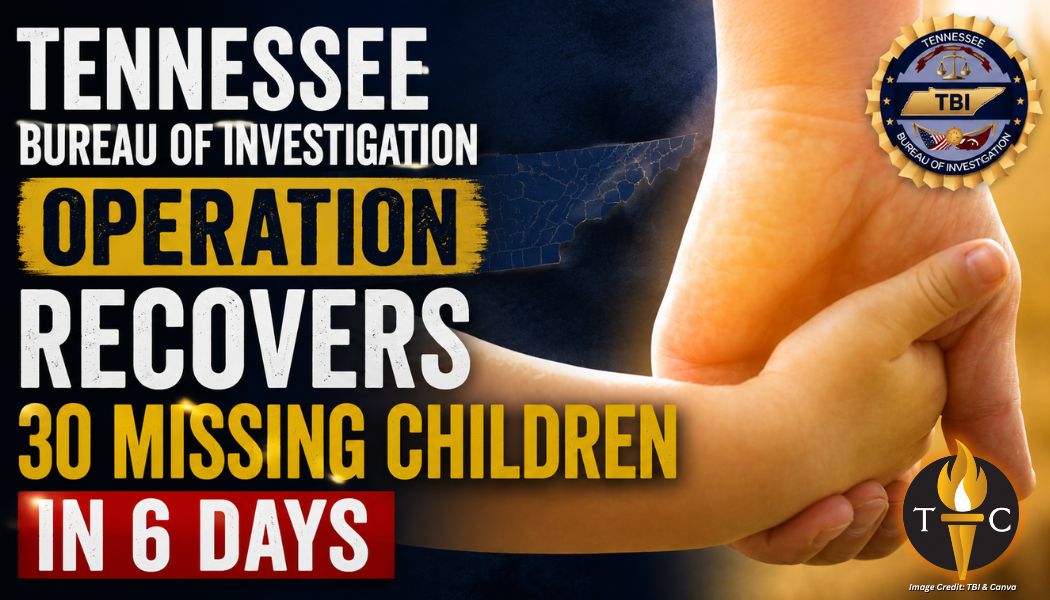 Tennessee Bureau Of Investigation Operation Recovers 30 Missing Children In 6 Days