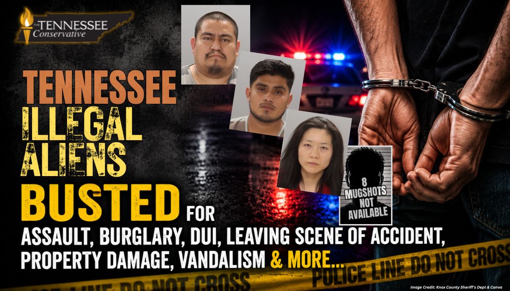 Tennessee Illegal Aliens Busted For Assault, Burglary, DUI, Leaving Scene Of Accident, Property Damage, Vandalism & More...