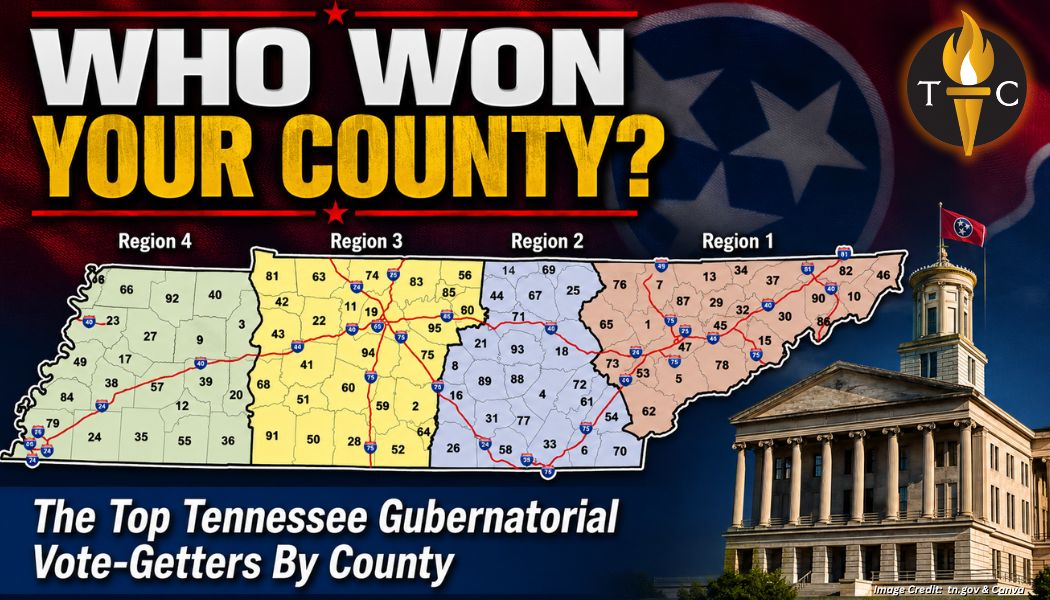 Who Won Your County? The Top Tennessee Gubernatorial Vote-Getters By County