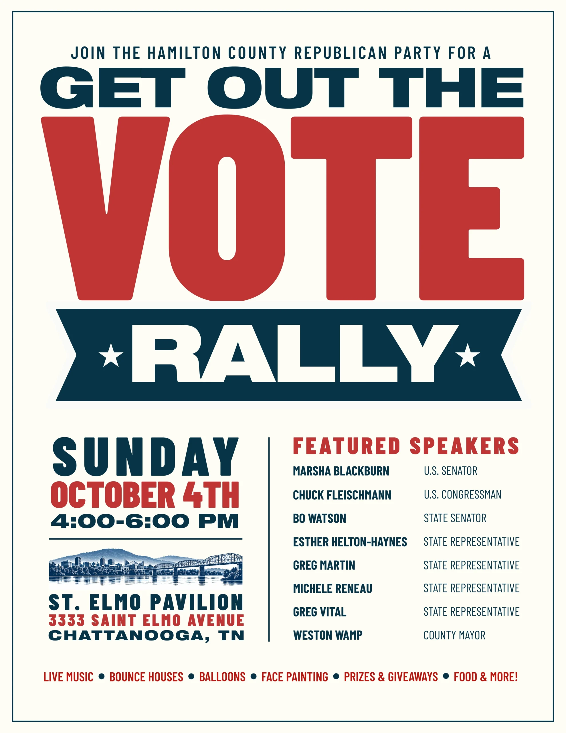 JOIN THE HAMILTON COUNTY REPUBLICAN PARTY FOR A GET OUT THE VOTE RALLY