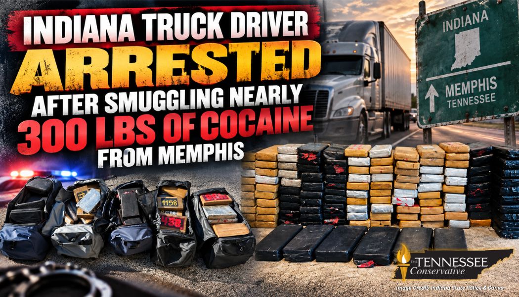 Indiana Truck Driver Arrested After Smuggling Nearly 300 LBS Of Cocaine From Memphis