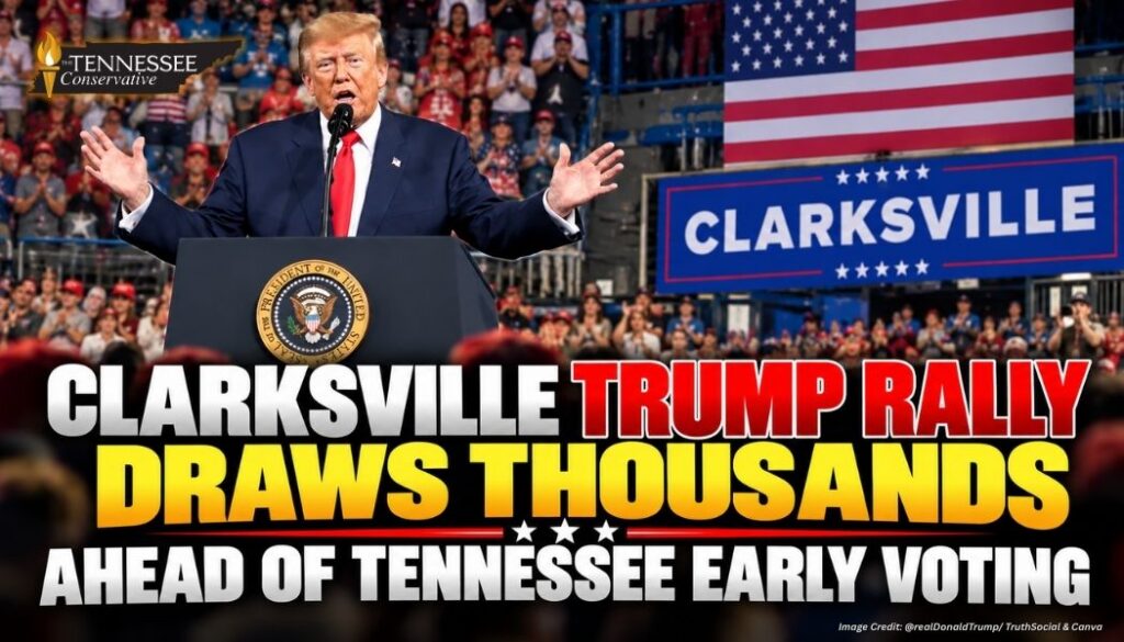 Clarksville Trump Rally Draws Thousands Ahead Of Tennessee Early Voting ...