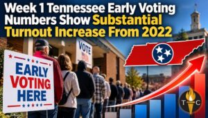 Week 1 Tennessee Early Voting Numbers Show Substantial Turnout Increase From 2022
